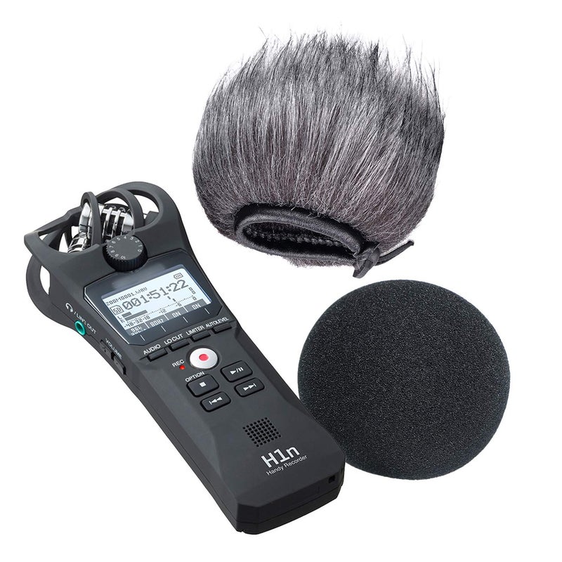 SUNMON Zoom H1n & H1 Recorder Foam, Outdoor Deadcat and Foam Pop Filter & Furry Windscreen Muff forIndoor Foam Cover Wind Shiledï¼ˆ2Packï¼‰ - Image 3